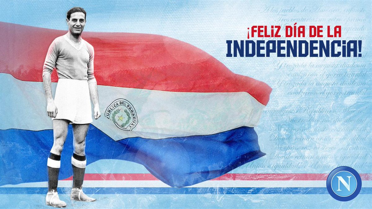 sscnapoliES's tweet photo. Desde la llegada de Attila Sallustro amamos a Paraguay. 😍

¡Feliz Día de la Independencia! 🇵🇾

#ForzaNapoliSempre 💙 https://t.co/lNJVF7iLbF