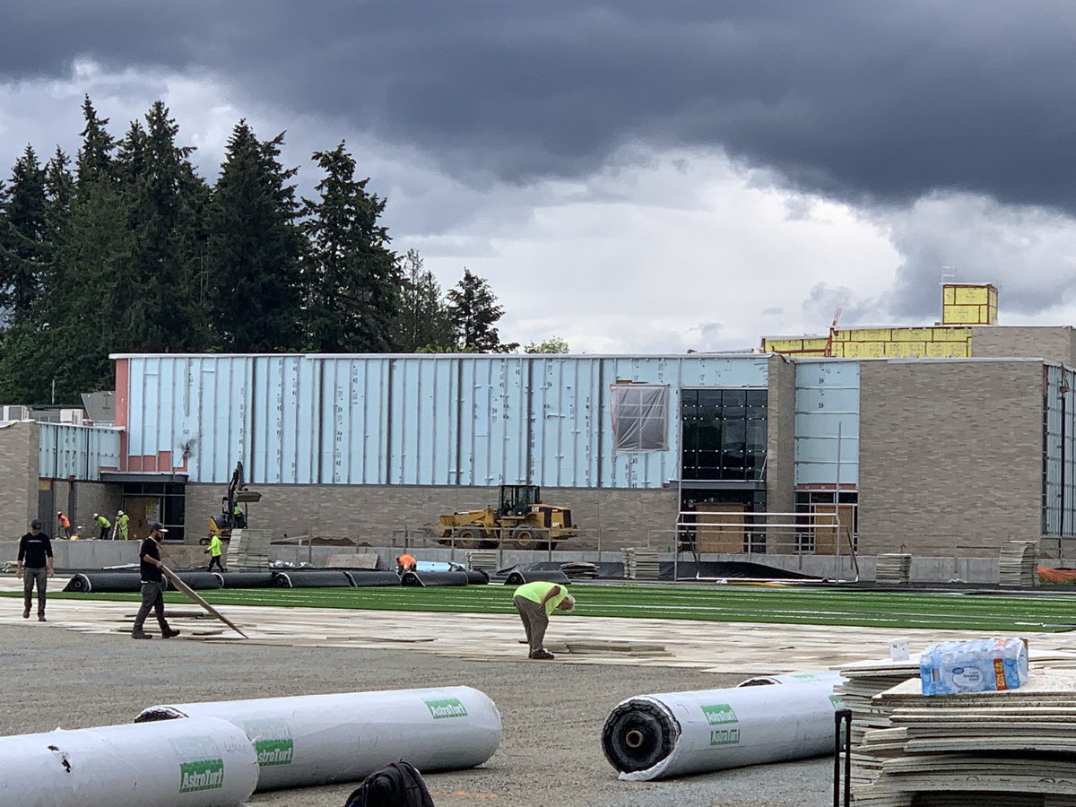 FPSTomorrow's tweet photo. New turf being installed at SLMS! #buildingfortomorrow #buildingafutureslms #togetherweRfife https://t.co/lLtLcUKGwV