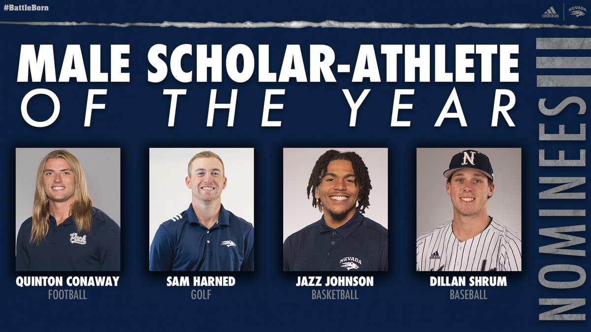NevadaWolfPack's tweet photo. Today, we are excited to present the nominees for the Scholar-Athlete of the Year awards. Our winners will be announced this afternoon! Please join us in recognizing these eight amazing student-athletes!

#BattleBorn https://t.co/8AIg87GFPR