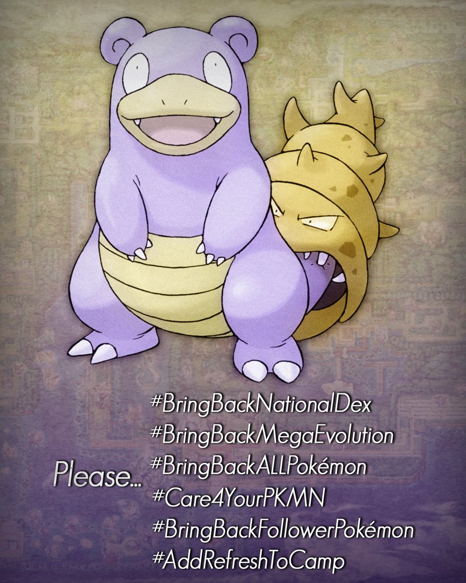 kalae_kid's tweet photo. @Pokemon Please #BringBackNationalDex as well as #BringBackALLPokemon! Let us #Care4OurPKMN #BringBackFollowerPokemon and #AddRefreshToCamp #ThankYouGamefreak for bringing back 200+ mons in the expansion passes. All I ask is that you bring everyone too!
Here's to Bringing them all back! https://t.co/WzTdnTHOev