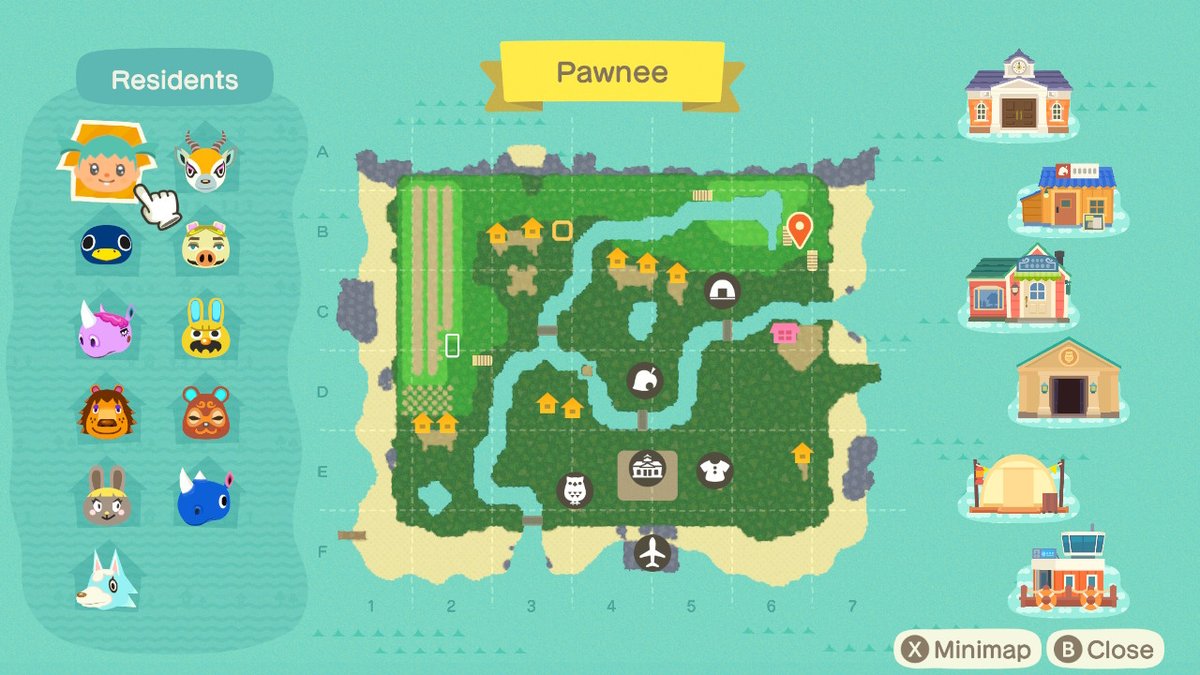 j0rpp's tweet photo. Before and after. Almost done trashing and rebuilding Pawnee. Pretty pleased with the new layout. #AnimalCrossing #ACNH https://t.co/oAxly8A4mU