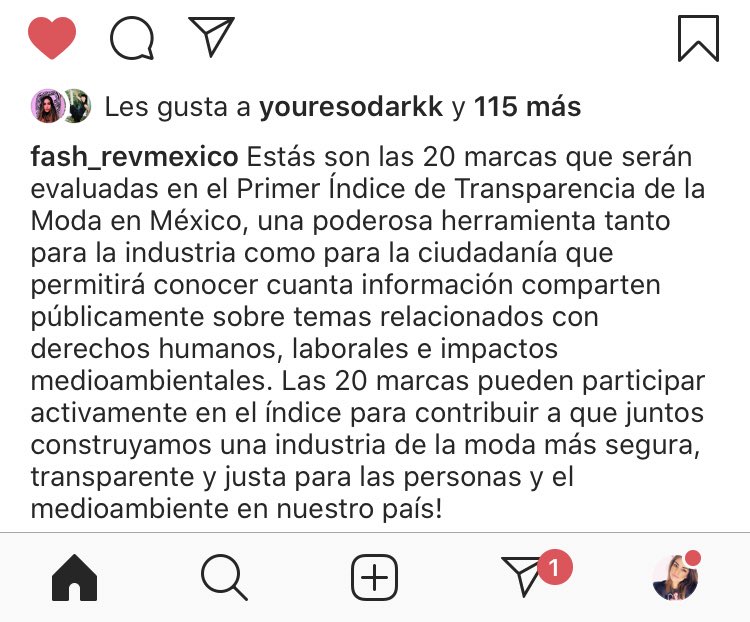 rebecamaccise's tweet photo. Andrea, Julio, Sears, Coppel, Liverpool, Milano y El Palacio de Hierro son parte de las 20 marcas que serán evaluadas en el Primer Índice de Transparencia de la Industria de la Moda en México. Conoceremos temas sobre impacto medioambiental, derechos laborales, entre otros. ¡Bien! https://t.co/KRIpjIysLj