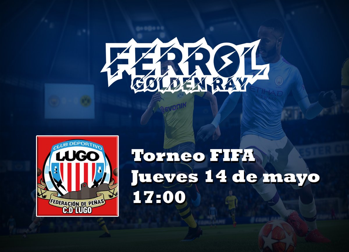 GRFerrol's tweet photo. Hoy @tocho_dinamita estará jugando en directo el I Torneo de #FIFA20 de @FDP_cdlugo. ¡Mucho ánimo y #AupaFerrol!

https://t.co/Wlsp3c8lqs https://t.co/7EGUnCeR53