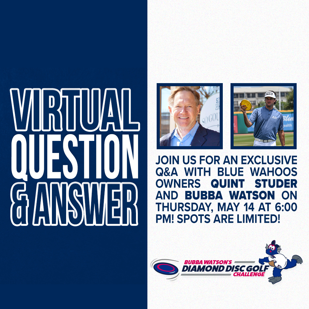 BlueWahoosBBall's tweet photo. Want a baseball signed by two-time Masters champ Bubba Watson?

1. Hit retweet to be entered for baseball #1.
2. Register for tonight's free Q&amp;A with Bubba to be entered for baseball #2 here https://t.co/lMKEoQjgMv
3. Attend tonight's Q&amp;A to be entered for baseball #3! https://t.co/Oiw3mODf7G
