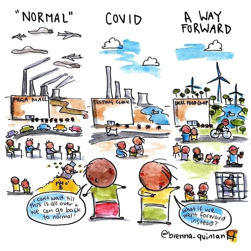 pmagn's tweet photo. @GretaThunberg @UNICEF The world we need #actnow 
#covid<>#climate crisis https://t.co/UnwHUroW2X