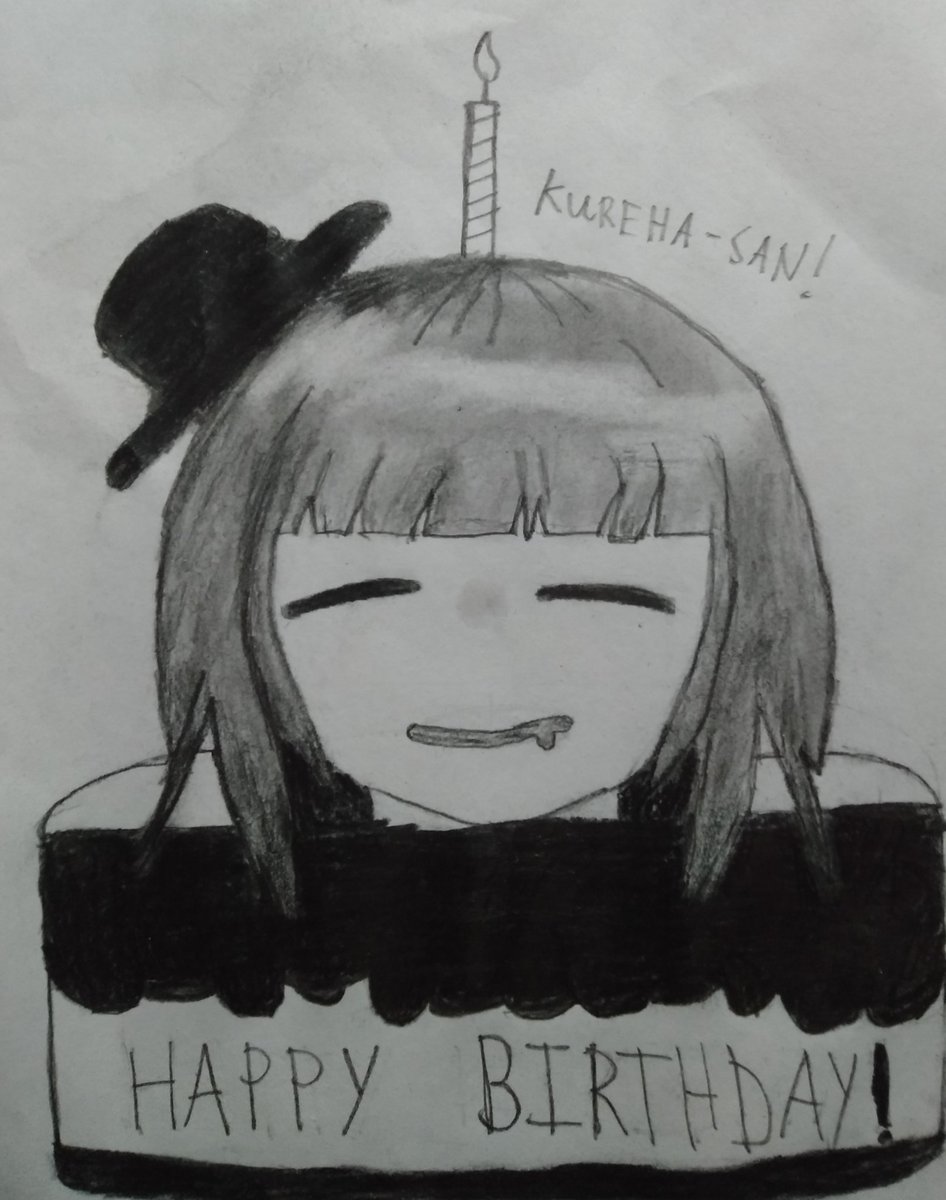 Motto1Motto's tweet photo. @KurehaKurono 
This drawings ain't good but I did my best, happy birthday kureha-san! 
#kurehart https://t.co/3ww30Wh08W