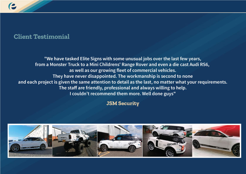 EliteSigns's tweet photo. Oh we do love happy clients 😍

Check out what #JSMSecurity had to say about us... 

#EliteSignsTestimonial https://t.co/cvMaT9gH5q