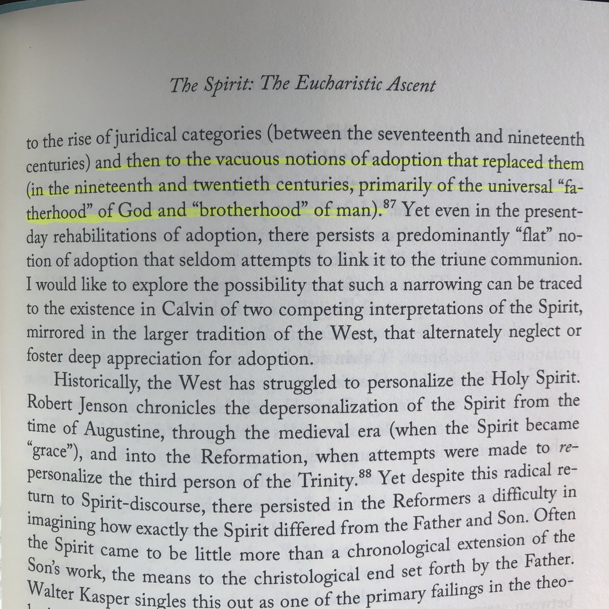 Reading Canlis’ chapter on adoption in Calvin’s Ladder and I came across this gem. In my reading of patristics “Universal Fatherhood” seems to be assumed but can anyone point me to examples for or against?