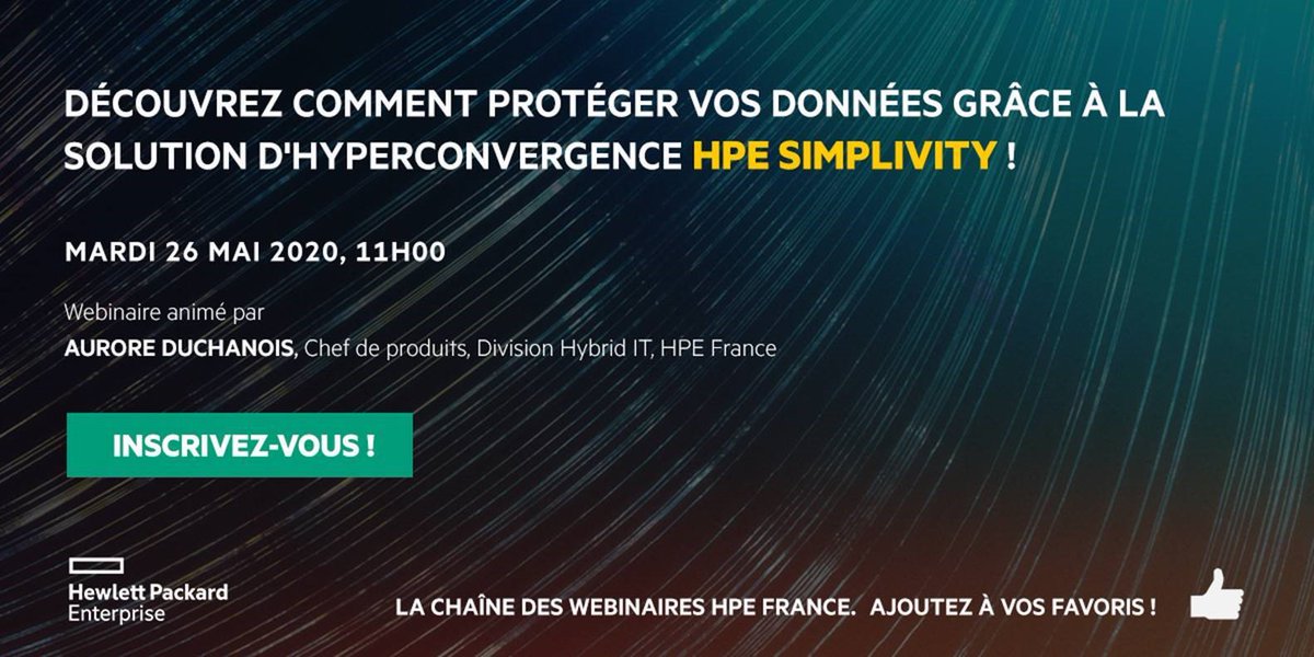 Comment protéger vos données grâce à la solution d'hyperconvergence HPE SimpliVity ? La réponse avec nos experts lors du webinaire du 26 mai.
Inscrivez-vous : bit.ly/3dHQFam

#hpe #hyperconvergence #hyperconverged #hci #hpesimplivity <a href="/HPE_FR/">HPE France</a>