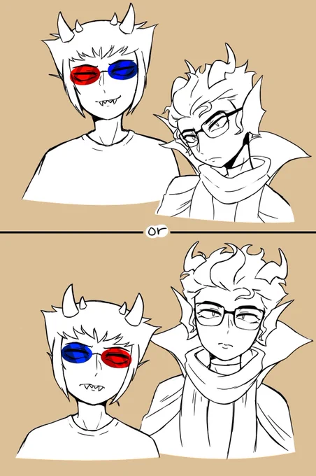 So which do ya'll prefer?
-------------------------
#Homestuck #erisol #solluxcaptor #eridanampora 