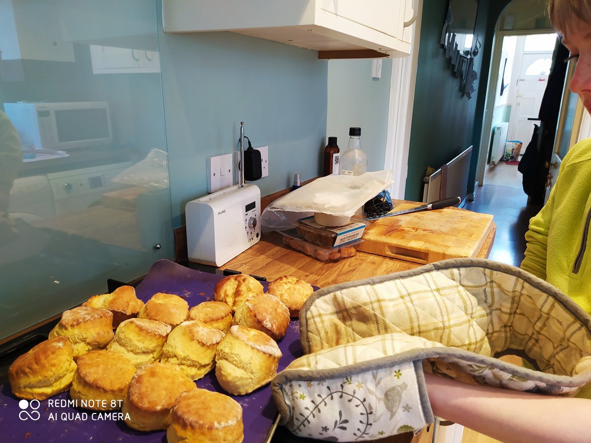 Instead of bread, Noah (6KLN) made scones for food tech today. Very tasty! <a href="/stjohnsmiddle/">St John's CE Middle School Academy</a>