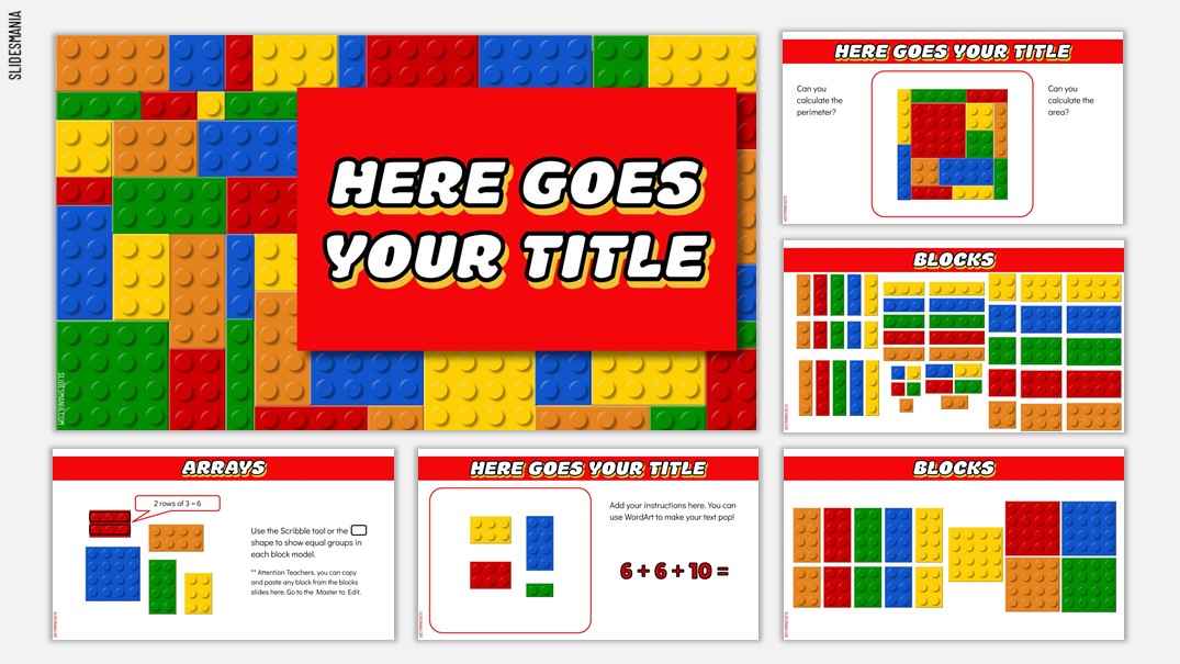 Hello all! There is a new template up! A FREE Digital manipulative for Teachers!

Also, if you wish to share the activities you create using this template, please contact me and I'll add them to the template along your name. Thank you!

slidesmania.com/legomania-a-go…