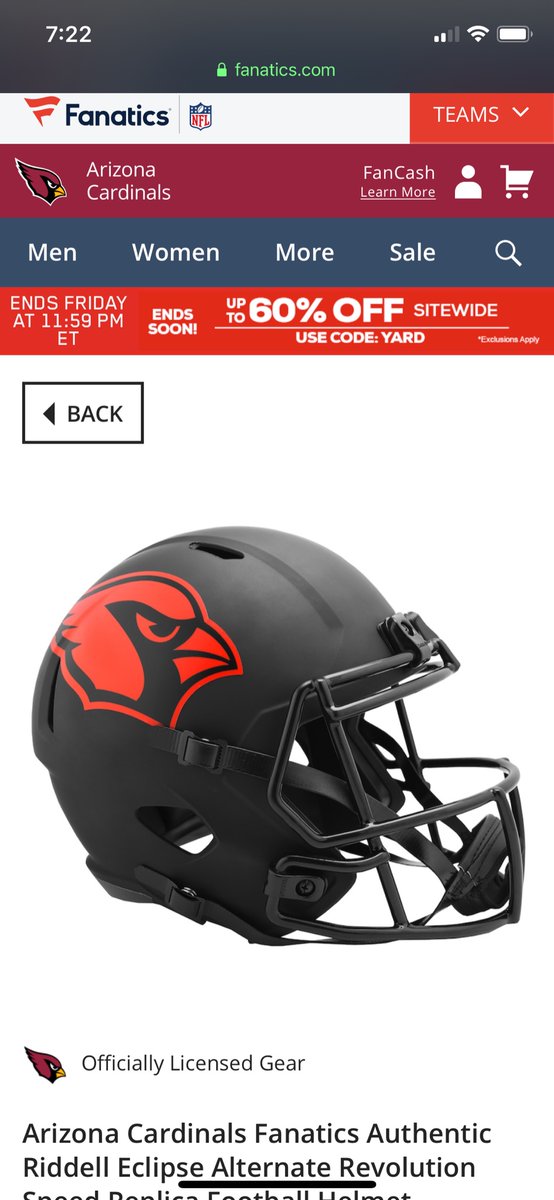 TopGunBaseball's tweet photo. @Vincemarotta @danbickley @AZCardinals should move to this helmet full time! https://t.co/lf7sUTbYts