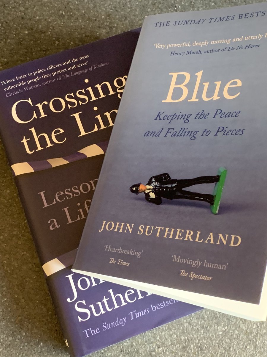 Just arrived today, half way through “Blue”, fabulous read so far and very reminiscent of my service as it gradually draws to a close <a href="/policecommander/">John Sutherland</a>