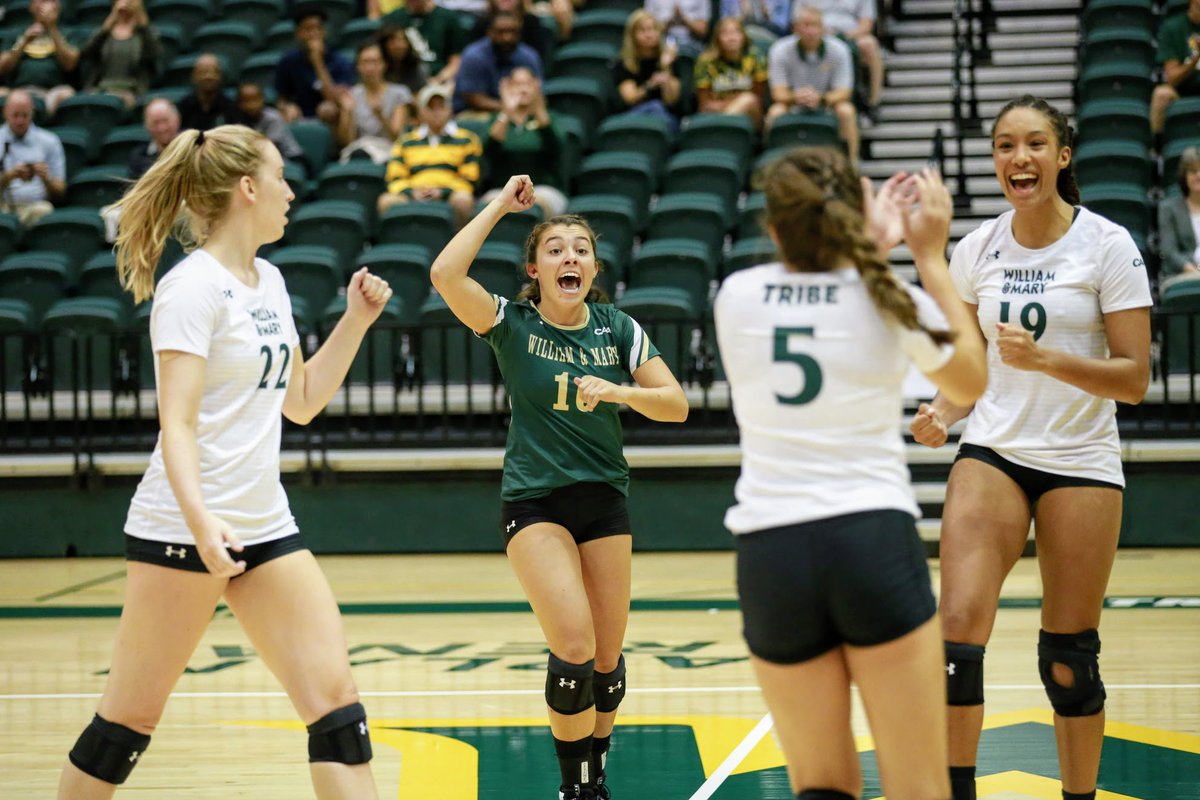 WMTribeVB's tweet photo. #TBT Let's throw it back to early October when @gab_gan33 had a career-high 21 digs in a Tribe win at UNCW! #Sisterhood #Sacrifice https://t.co/9jVmMM1iWC