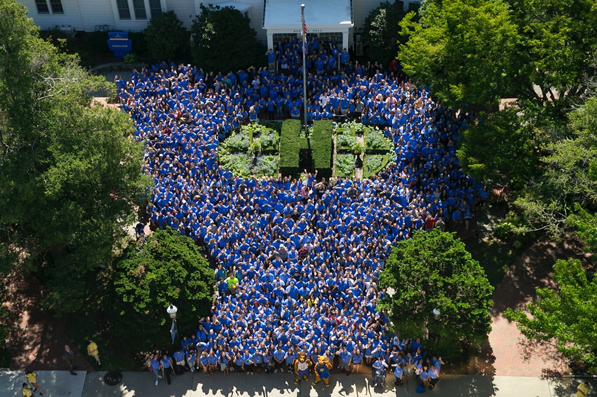 HofstraU's tweet photo. Hofstra Class of 2020 circa 2016. 💙 💛 #HofGrad2020 #TBT https://t.co/bQ6B3WZ3yN