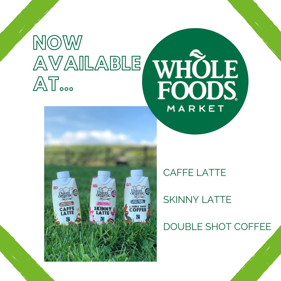 DaioniOrganic's tweet photo. Our Iced Coffee Drinks can now be found in Whole Foods stores across London! @WholeFoodsUK  Ideal for on-the-go, they bring together the winning combination of our delicious organic milk &amp; Fairtrade single-origin Arabica coffee. Not forgetting they are also added sugar-free! https://t.co/0FnOLk7kOm
