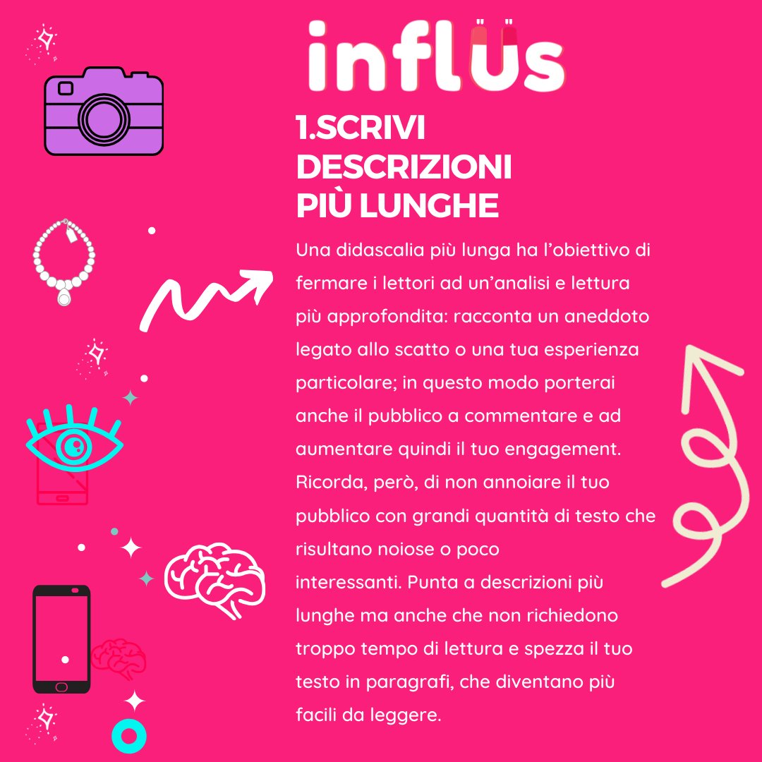 Influs_it's tweet photo. Come creare dei post di successo su Instagram? ⁠
Ecco per voi alcuni #tips 💡

#influencers #InfluencerMarketing #influs https://t.co/tAGECLHCQ2