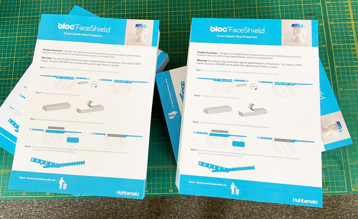 kaizenprint's tweet image. Flyers printed for Bloc Faceshield #whatsprinting #teamkaizen