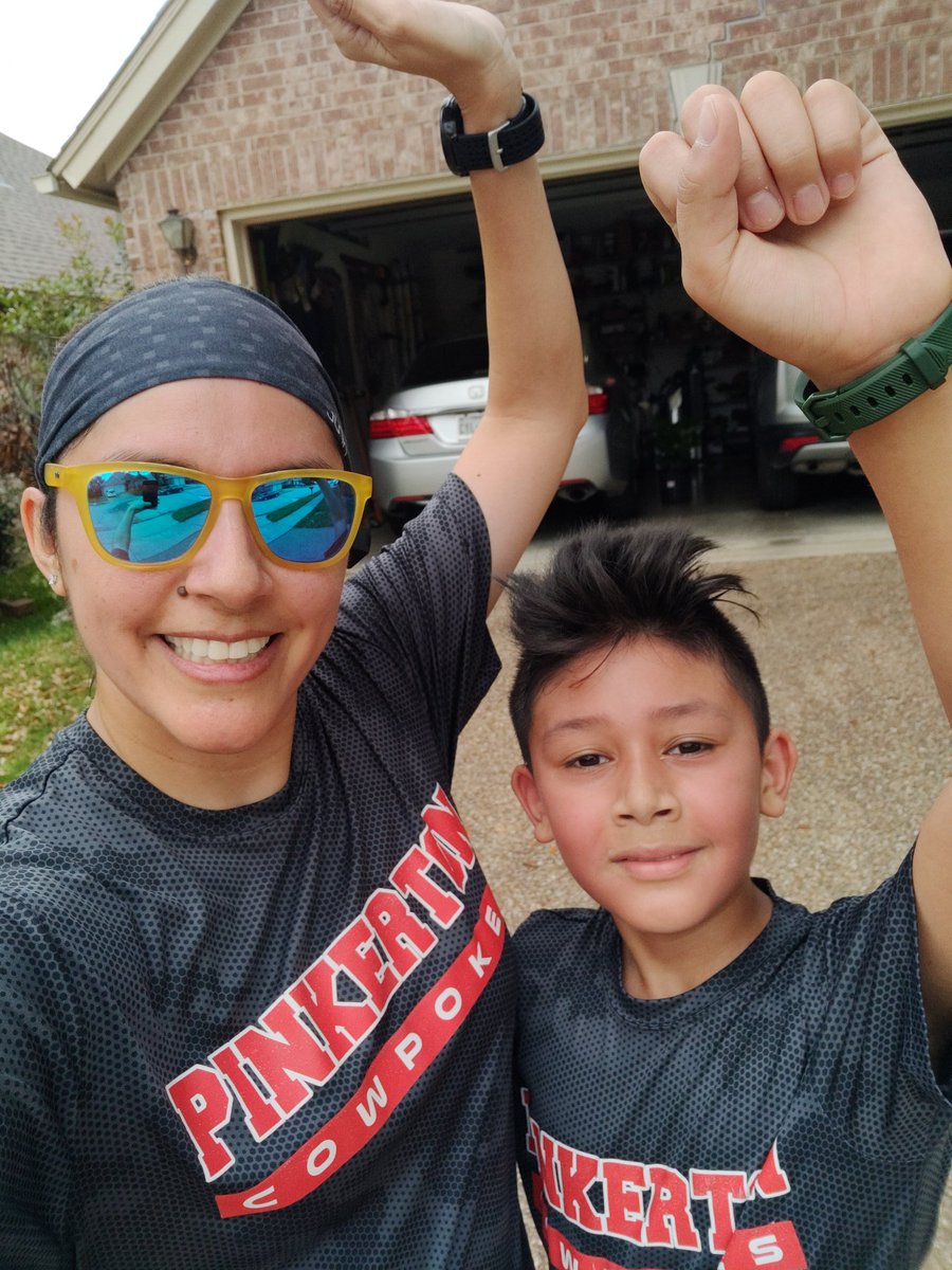 lresnow's tweet photo. We just finished #cisdrunforfun virtual 5k in 35:28. Missing the Pinkerton Bullets running club♥️#teampinkcisd @PinkertonCISD @pinkkhaverstick @Pinkmupchurch @coll727 @pinkgraves @Coppellisd #CISDTogether Thank you to all that organized this run. https://t.co/NFgPB6RuLz