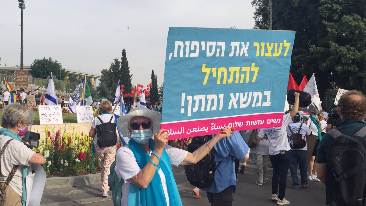 ManuelaRotstein's tweet photo. @WomenWagePeace now at th Knesset calling the government to start negotiations not unilateral annexation. #yesitispossible https://t.co/6IEzT2N78P