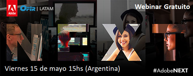 ofirlatam's tweet photo. Mañana 15hs (Argentina) #webinargratuito programas próx generación #AdobeNEXT xa trabajar
✔ #diseño #experiencias,
✔ #composición #mockup #2D y #3D
✔ #RealidadAumentada
👉 Accedé #descuentos 🎁 70% #licencias productos seleccionados.
👍 Inscripción https://t.co/91KmtUTZYJ https://t.co/dFFeFACWoS