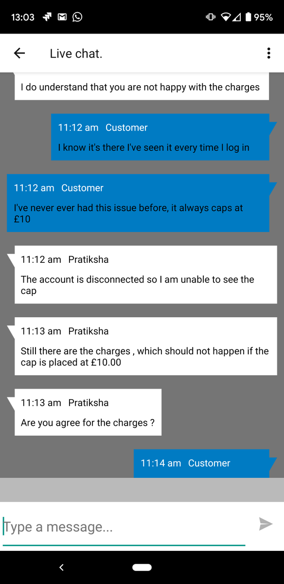 mattshine's tweet photo. @ThreeUKSupport I've received a bill with £150 of calls outside my allowance... but i've always set a monthly cap of £10 for all my contracts so I don't see how this is possible. Now i'm being told that they can't see what the monthly cap was because the account is closed 1/3 https://t.co/I3VBc8MQNl