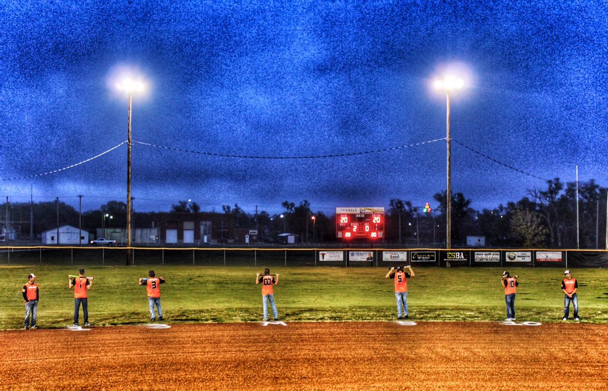 sportsinkansas's tweet photo. Ellis High School Baseball Senior Night honoring the lost season #sportsinkansas https://t.co/1SLmXfkMIZ