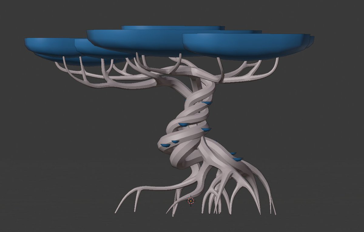 _polygonas's tweet image. making a new tree today, a true chunky boi #b3d #indigamedev