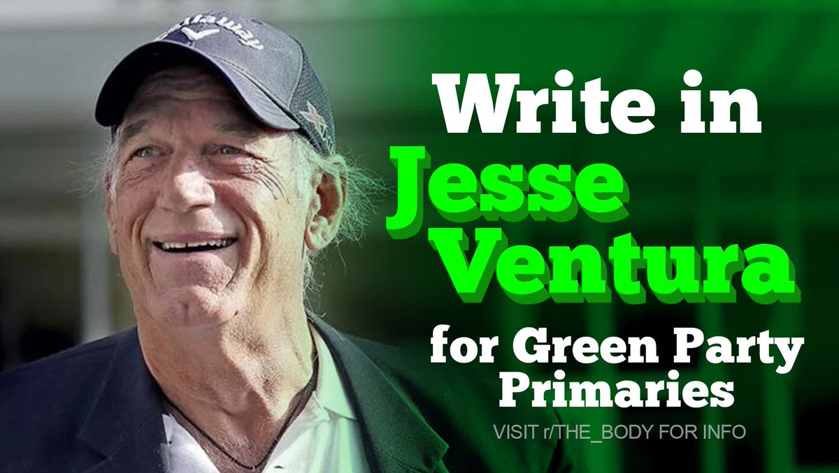 people4jesse's tweet photo. #RIPAmerica we need serious change in this country & neither ruling party is willing to make that happen. We need Jesse Ventura.
#Ventura2020 #NoTimeToBleed #BernieToTheBody #RunJesseRun https://t.co/T8Ws0aULFm