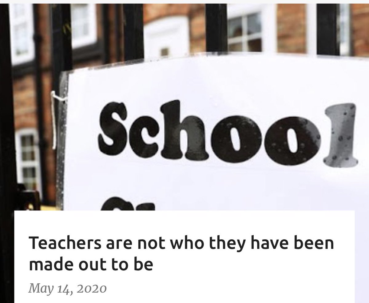 SPryke2's tweet photo. So much teacher bashing! Here are my thoughts: https://t.co/93J7QIoBfl https://t.co/AkAgR9GFsR