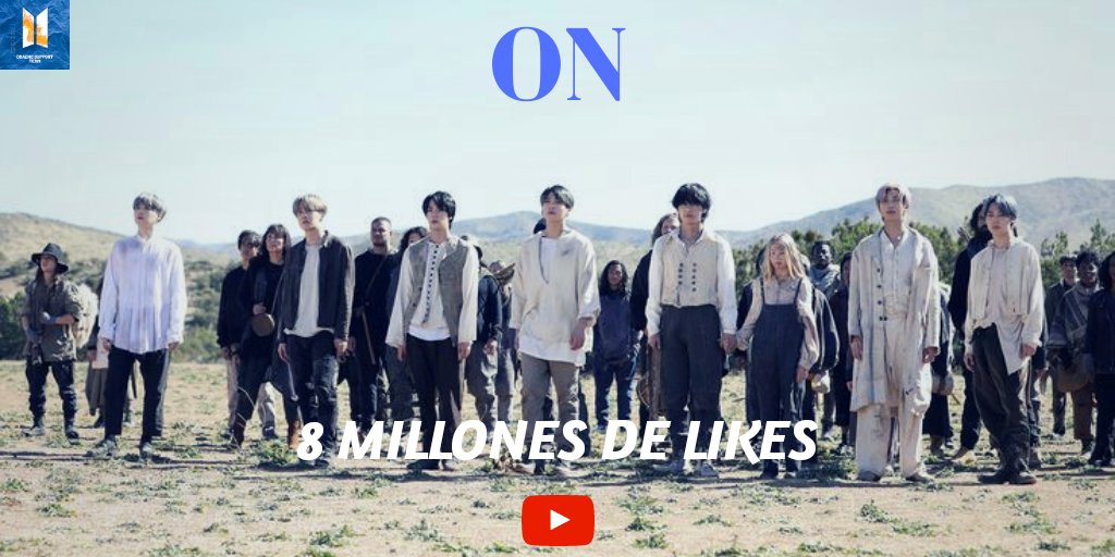 ddaeng_team's tweet photo. 'ON' de #BTS ha superada 8 Millones de likes en Y0uTube. 

📎https://t.co/eUhA1MSbP1

(@BTS_twt) https://t.co/oOjOtpL8cn