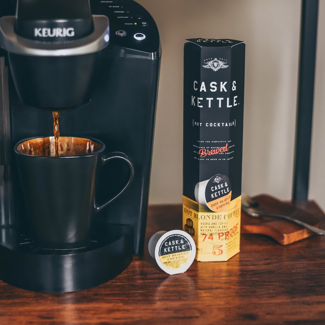 CaskKettleUSA's tweet photo. Bring out the decadent notes of vanilla in our Hot Blonde Coffee with a splash of your favorite creamer to complete your cocktail. Cheers! https://t.co/AsxFceyK97