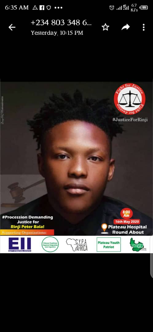 NdaKizito's tweet photo. #JusticeForRinji https://t.co/qS1kCXnvG9