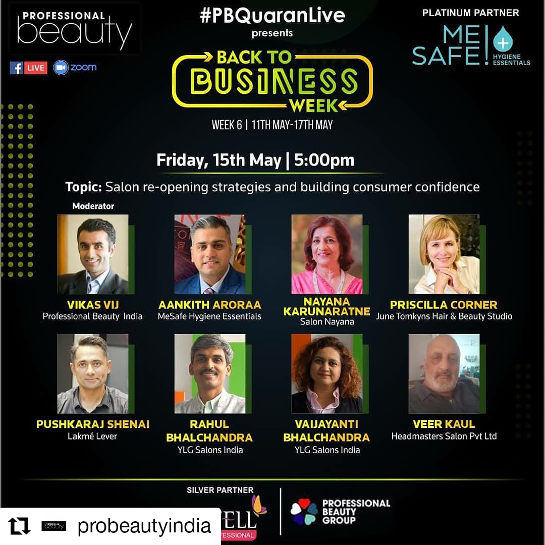 <a href="/junetomkynshair/">june tomkyns</a> Creative Director (hair) <a href="/CornerPriscilla/">Priscilla Corner</a> is looking forward to interacting with other Industry stalwarts on Salon reopening strategies <a href="/ProBeautyIndia/">Professional Beauty India</a> <a href="/vikasvij/">vikas vij</a> #beauty exhibition#june tomkyns #hairdresser