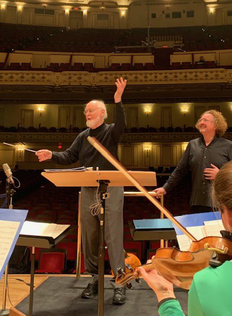 SLSOMusicians's tweet photo. #ThrowbackThursday to one of the highlights of our season. Feels like forever ago but I think the smile on #StephaneDeneve’s face says it all to how special it was. Thanks John Williams. @slso https://t.co/ezadcYfRnc