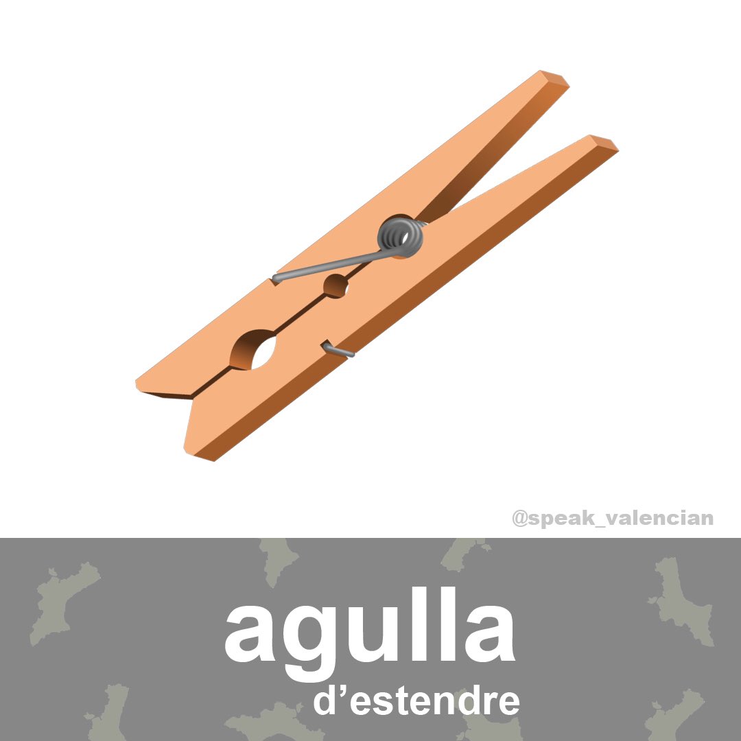 speakvalencian's tweet photo. #estenedor #clotheshorse #agulles #pinces #clothespeg #clothespin #estendre #hangout #síalvalencià #paraulesenvalencià #learnValencian #parlemvalencià #ComunitatValenciana #llenguavalenciana #aprendevalenciano https://t.co/UF5sbbX4dc