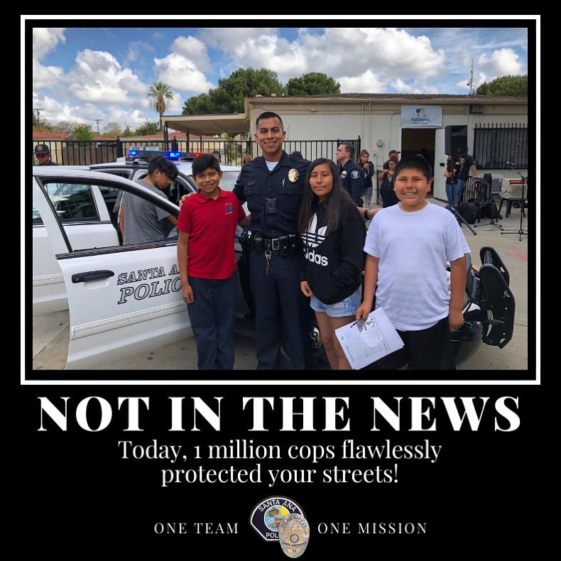 SantaAnaPD's tweet photo. We stay the course together with our community to get past this pandemic, similar to this historical photograph. Stay healthy, be safe and be strong. Community Policing since 1970’s. #CommunityBasedPolicing 
#WeAreInThisTogether
#SAPDCommunityPolicing https://t.co/IthW1Epfdv