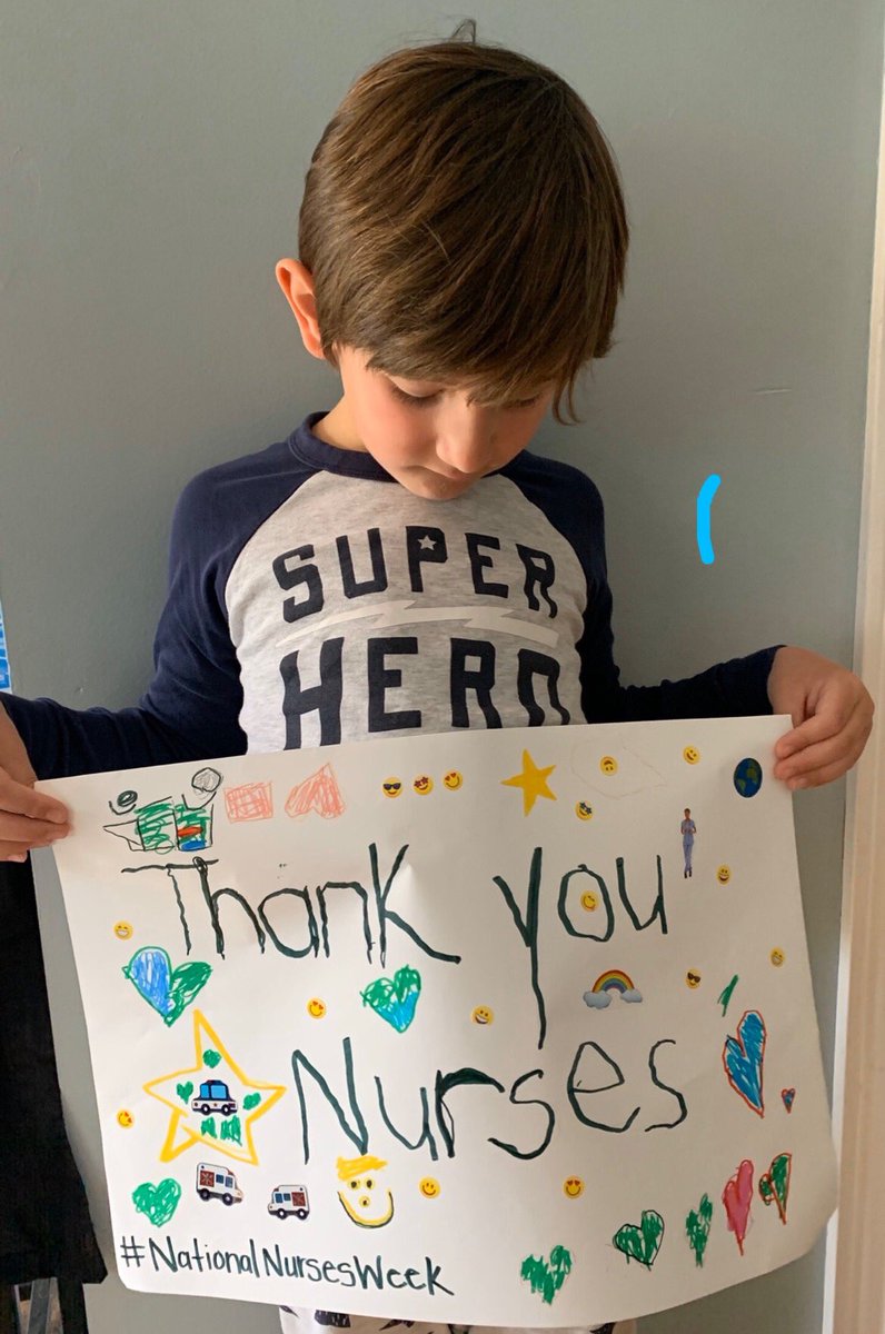 DixonFDK's tweet photo. The @DixonFDK kindergartens at @EmmaKingES want to say THANK YOU to all the amazing nurses. You are our super heroes! 
#NationalNursesWeek #RVH #Barrie @SCDSBey https://t.co/MpTncNbyDP