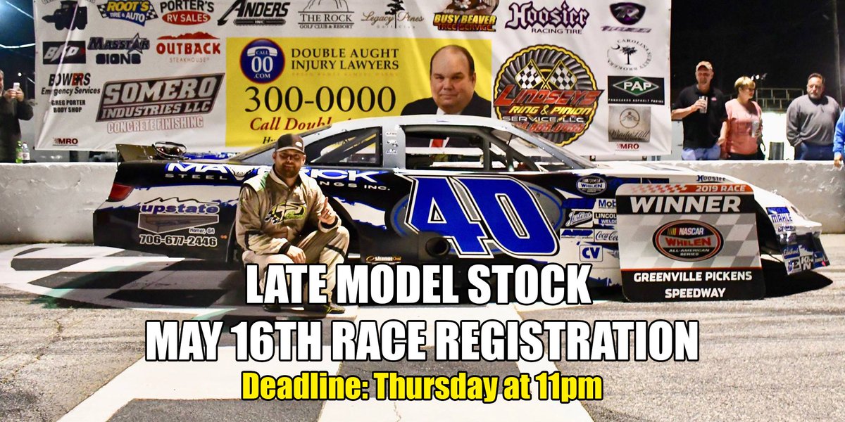 Late Model Stock Registration for Saturday's race ends tonight at 11pm! 
eventbrite.com/e/gps-opener-l…