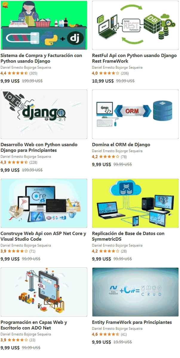 DEBSConsultores's tweet image. 🚀 ¡Último Día! Cursos desde USD 9.99 en @Udemy_es
#django #posgresql #python #javascript #js #jquery #netcore #aspnet #dotnet #dotnetcore #database #video #udemy #promocion
mailchi.mp/defb2bedd710/r…