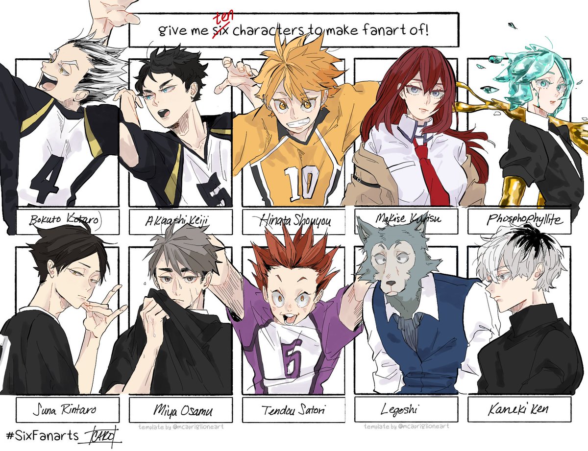 finished my paper earlier so i could finish this :^D shout out to the people that requested, this was so fun to do ;o;
#6fanartschallenge