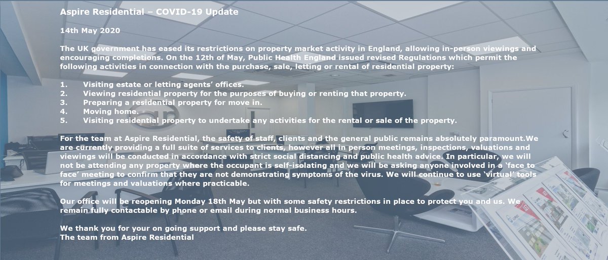 We are reopening..... please see our website or call the office to hear about the safety precautions we are taking to minimise risk to you and us.