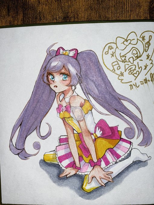 昔描いた真中らぁら。
#プリパラ
#真中らぁら 
