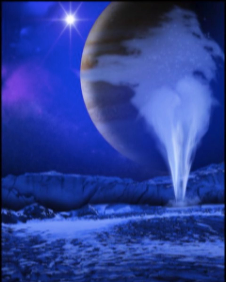 SpaceSet_org's tweet photo. On this day, vapor plumes were found to have erupted from Europa. The ice-encrusted moon of Jupiter with a global ocean flowing underneath its surface has long been an enticing target in the search for extraterrestrial life. https://t.co/6tQcPn3wSI