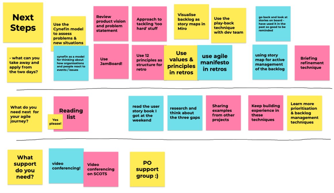 giantrat's tweet photo. Excellent couple of days delivering our new @ScotDigAcademy Online Product Manager course.
Gr8 journey thru #agile, #complexity, #vision, #visulalisation, #comms, #backlog, #tooling, etc...
Super group engaged loads, &amp; left wanting more of the same🤔 got to be my #BestTeamEver😉 https://t.co/uaSG7tt3BP