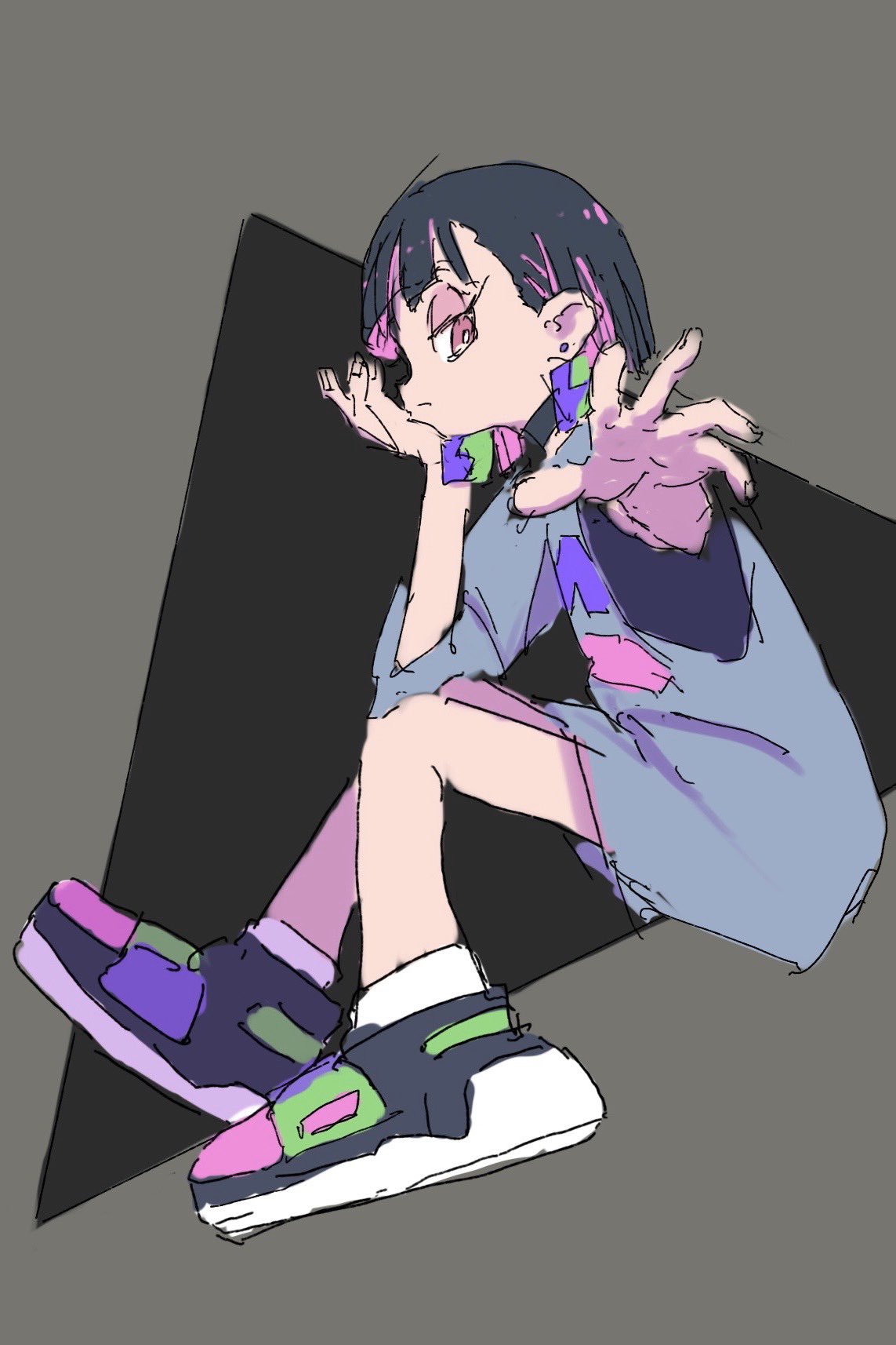 ずっと真夜中でいいのに。イラストレーションボード「にらちゃん　お勉強しといてよ」 第一弾【1 / 104】 にらちゃん(お勉強しといてよ) | Zutomayo