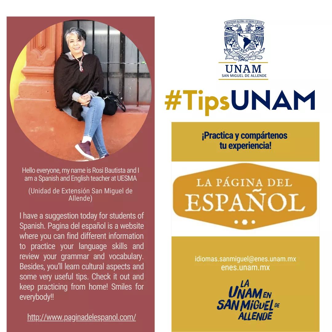 UNAMSanMiguel's tweet photo. #TipsUNAM 😉
Conoce nuevas herramientas que te servirán para desarrollar tus habilidades en el idioma.
#TeacherRosy
Descarga y conéctate👇
https://t.co/ssNLrkF4pB https://t.co/RYrCbhZZJk