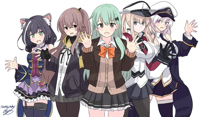 5/15になりました。自分の誕生日になります

鈴谷含め気になった子描いてみました
今後ともよろしくお願いいたします。 
