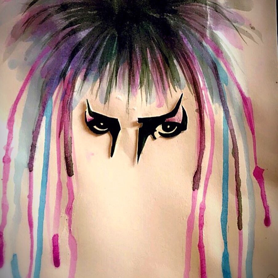 Something different...#DavidBowie #Watercolour #labyrinth #art